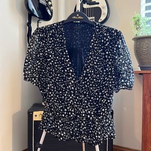 Allsaints Floral Print Top